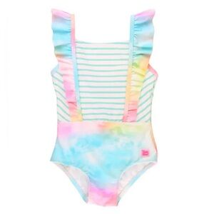 NWT RuffleButts Pinafore One Piece Swimsuit Size 8